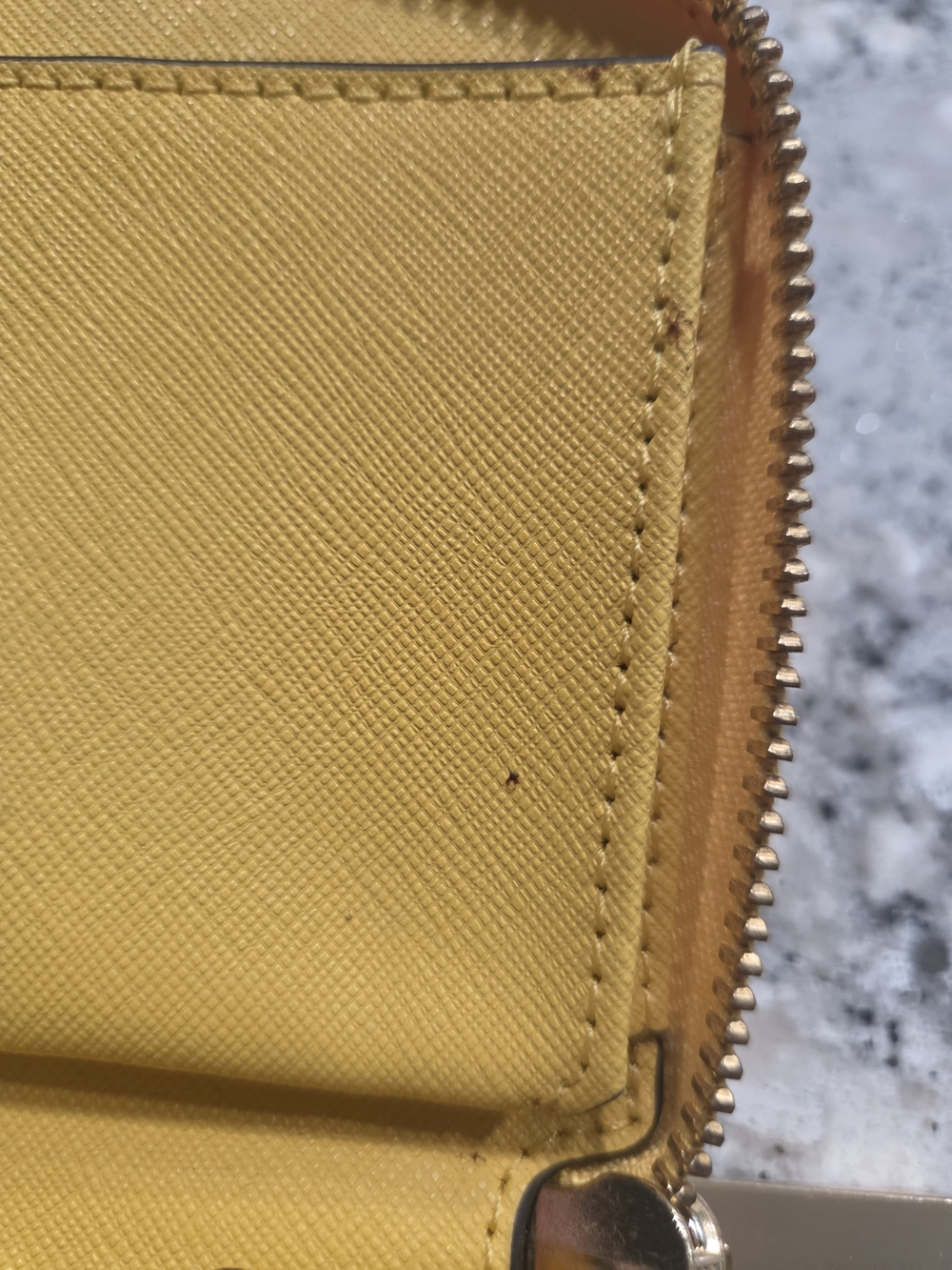 Michael Kors Yellow Leather Wristlet Wallet - Picture 6 of 7